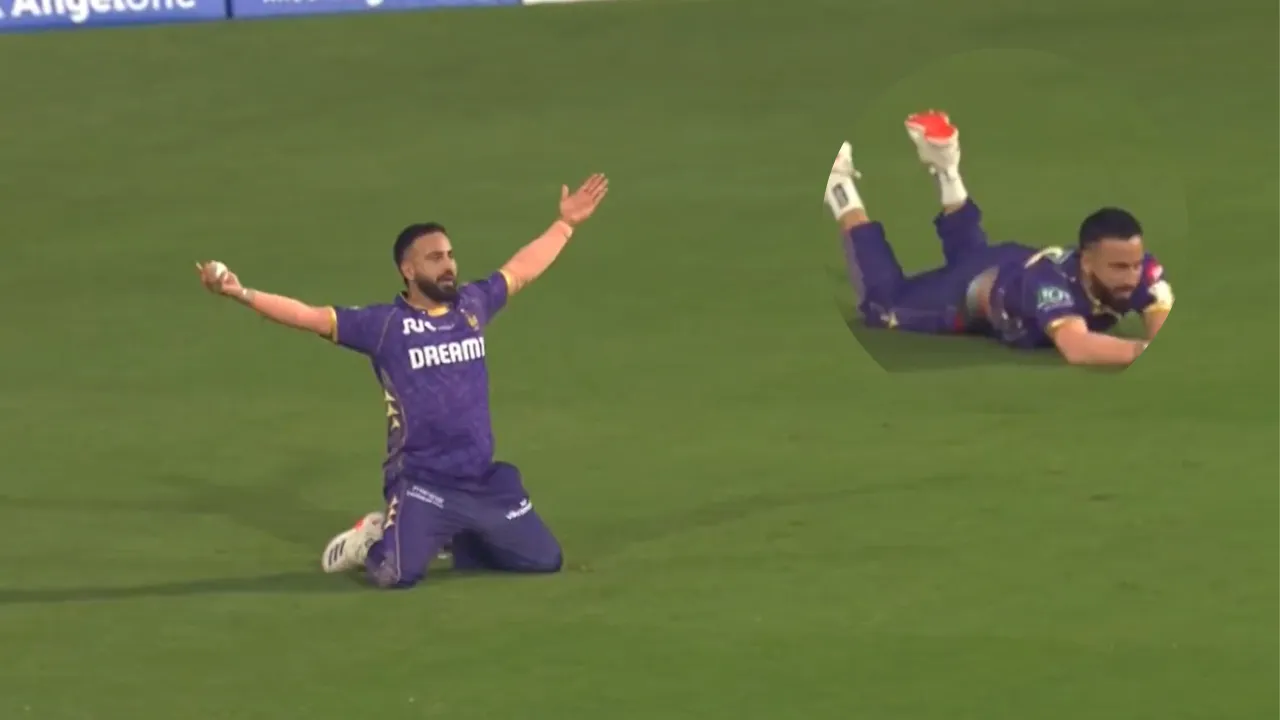 Ramandeep Singh catch against PBKS